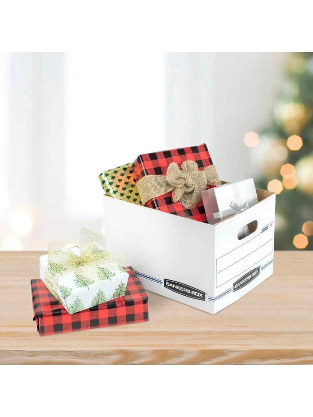 12-Pack Basic-Duty File Storage Boxes with Lids for Letter/Legal Documents